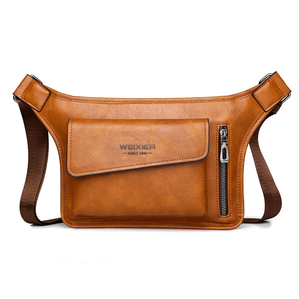 Men S Chest Bag Waterproof Large Capacity Cross-Body Shoulder Mobile Phone Storage Sports Small Body