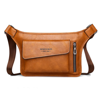 Men S Chest Bag Waterproof Large Capacity Cross-Body Shoulder Mobile Phone Storage Sports Small Body