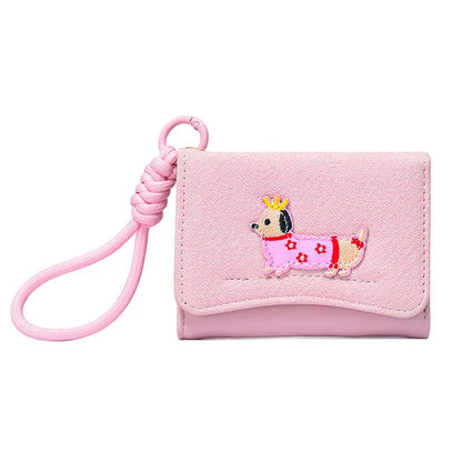 Ladies Wallet Cartoon Animal Student Cute Short Change Card Bag Storage
