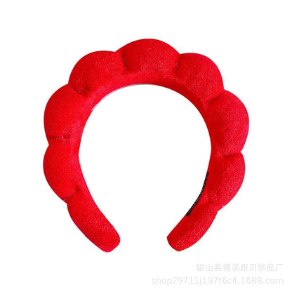 Puffy Spa Headband – Fluffy Terry Cloth Face Wash Hair Hoop
