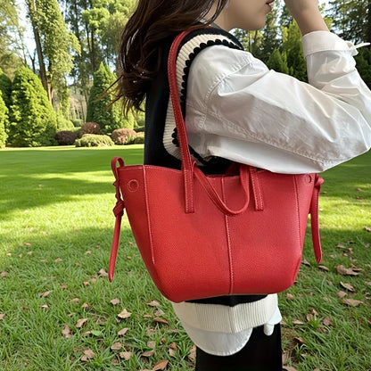 Stylish Casual Tote Bag Large Capacity Pu Leather Handbag Women Wing Bag Commuting Shoulder Armpit