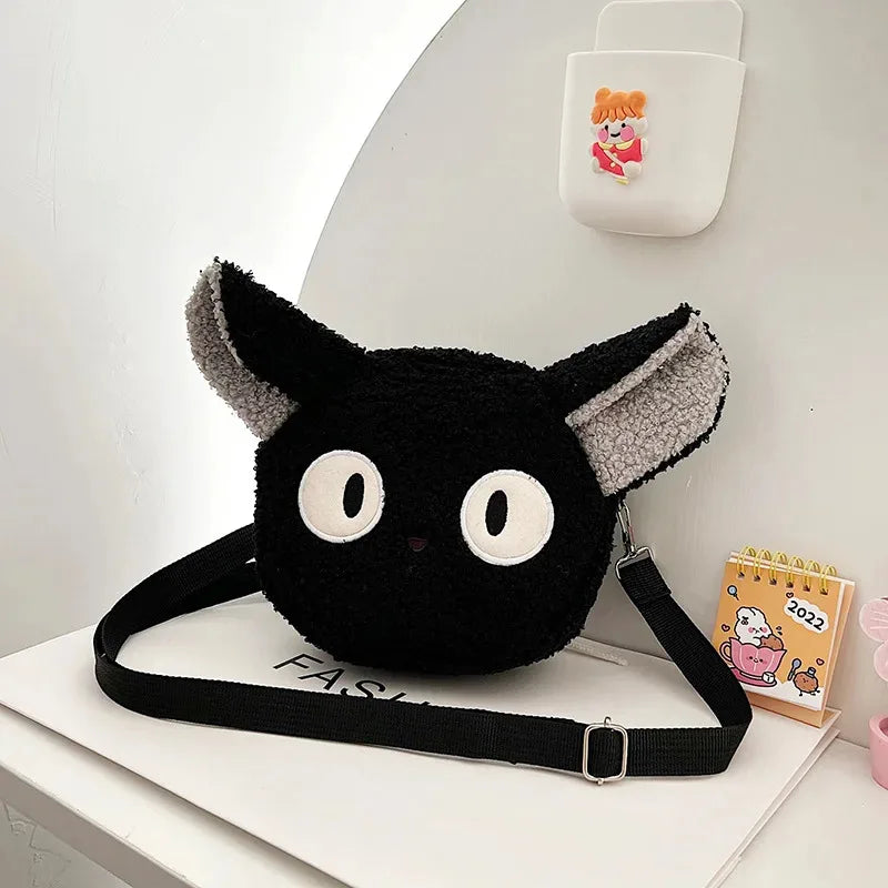 1 Piece Women S Japanese Style Bag Cartoon Plush Shoulder Crossbody Small Mobile Wallet