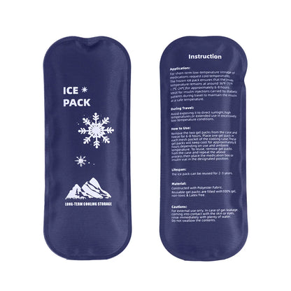 Homefish 1 Or 6 Pcs Diabetic Insulin Travel Cooler Set Reusable Gel Ice Pack Portable Outdoor