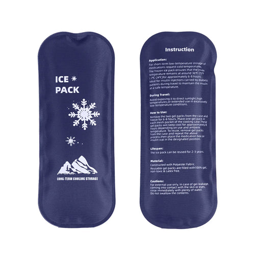 Homefish 1 Or 6 Pcs Diabetic Insulin Travel Cooler Set Reusable Gel Ice Pack Portable Outdoor