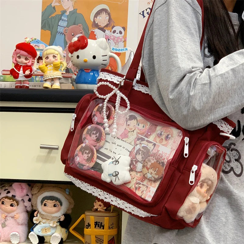 Ita Bag Transparent Window Tote for Anime & Lolita Fans
