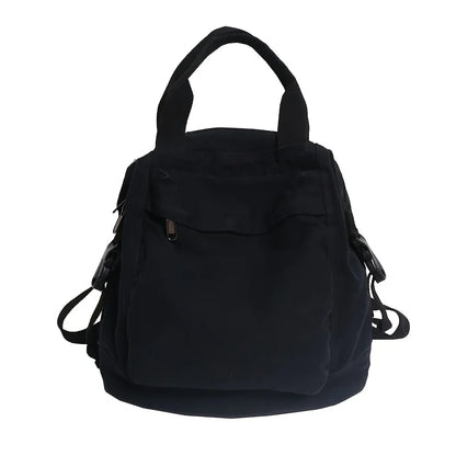Canvas Backpack for Women Convertible Rucksack with Top Handle