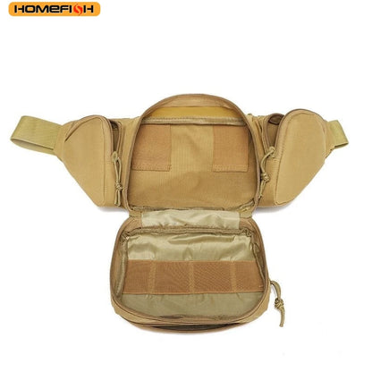 Homefish Tactical Waist Pack Outdoor Hiking Bag Sports Functional Cycling Bum Multi-Functional Tool