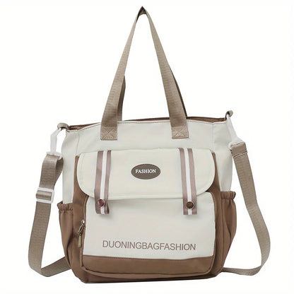 Harajuku Canvas Shoulder Bag – Large Capacity Japanese Style Women's Handbag