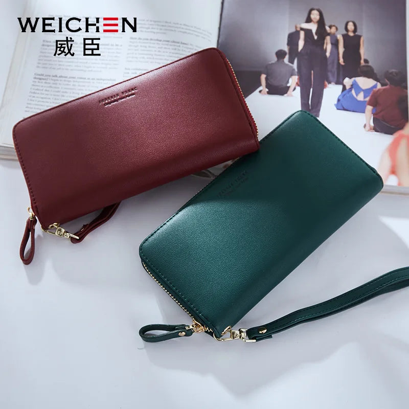 Ladies Purse Long Large Capacity Zipper Mobile Phone Storage Handbag Wallet