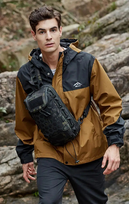 Homefish Outdoor Tactical Chest Bag Sling Shoulder Backpack Edc Crossbody Daily Commuting Sports