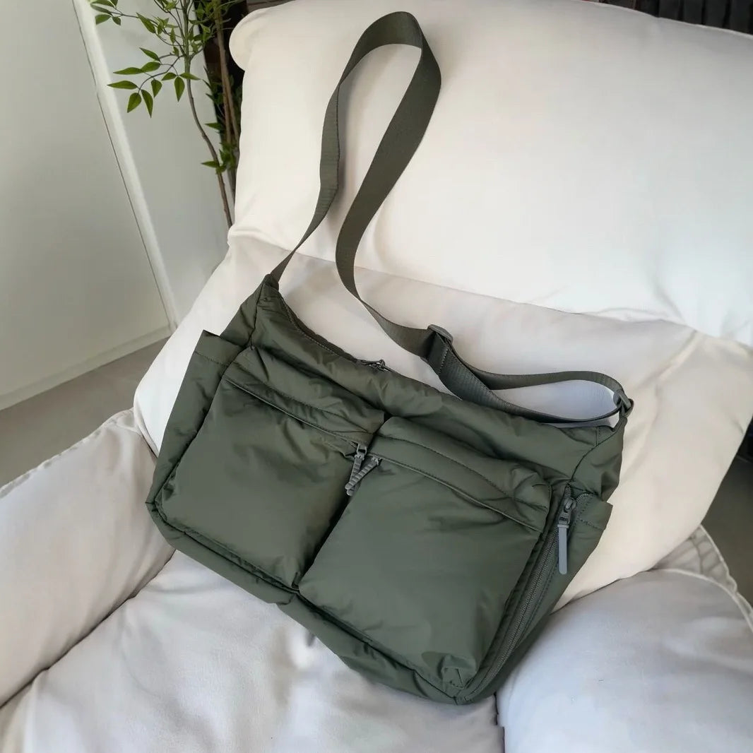 Top Thickened Casual Messenger Bag Single Shoulder Bag Large Capacity Laptop - Thick