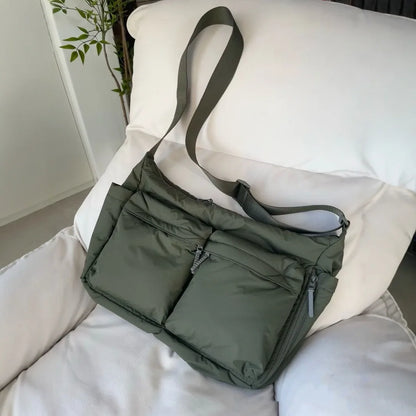 Top Thickened Casual Messenger Bag Single Shoulder Bag Large Capacity Laptop - Thick