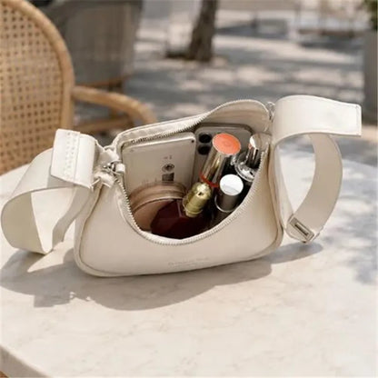 Crescent Crossbody Bag – Retro PU Leather Shoulder Purse for Women