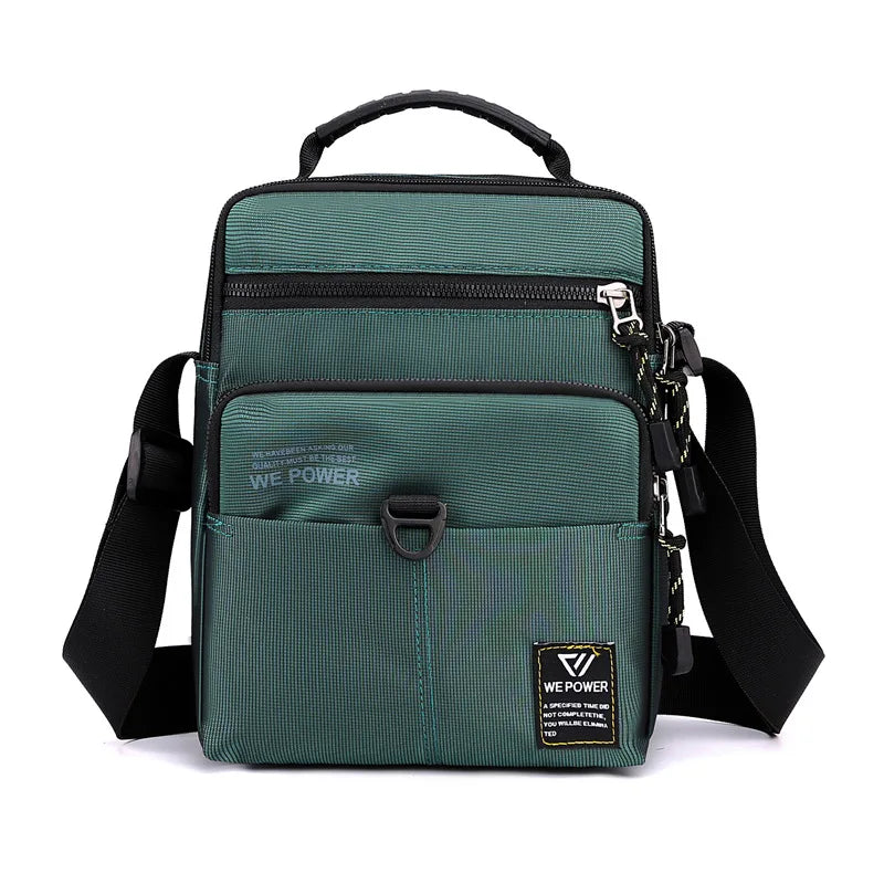 Men S Shoulder Bag Casual Crossbody Waterproof Nylon Large Capacity Outdoor Messenger - Waterproof