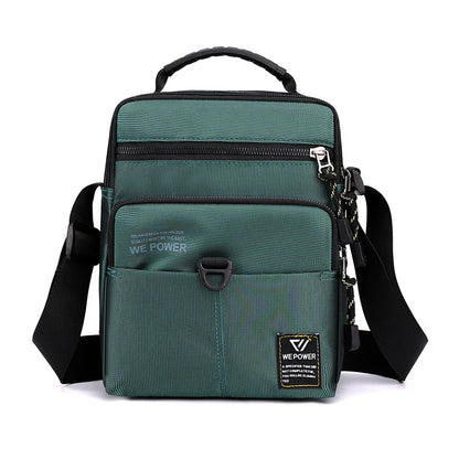 Men S Shoulder Bag Casual Crossbody Waterproof Nylon Large Capacity Outdoor Messenger - Waterproof
