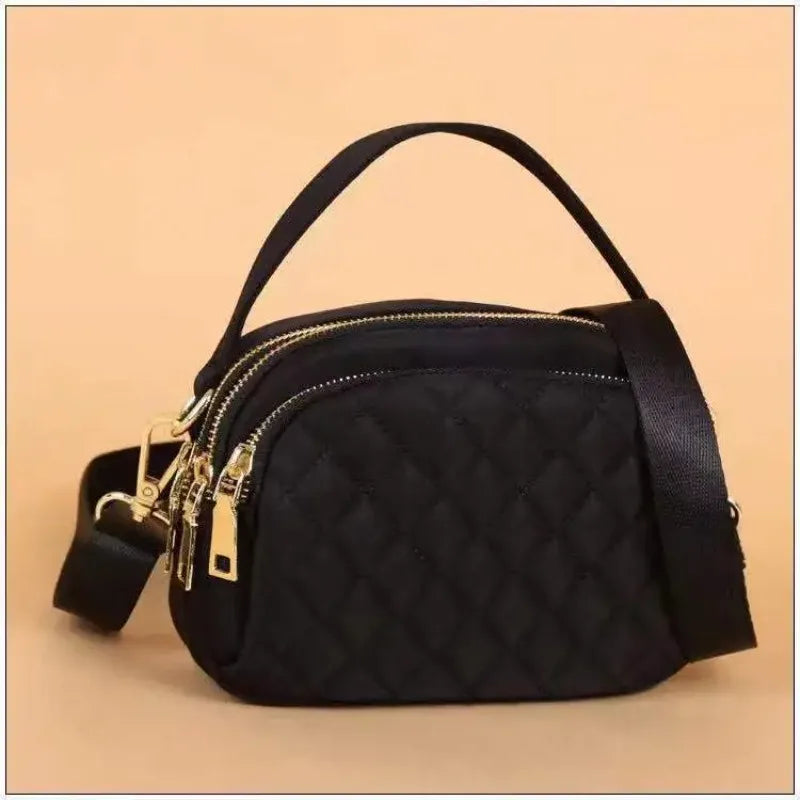 Embroidered Oxford Women's Shoulder Bag – Chic Square Tote Purse