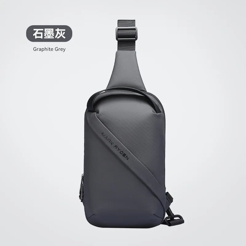 Men S Chest Bag Leisure Sports Shoulder Multi-Function Large Capacity Handheld Cross-Body