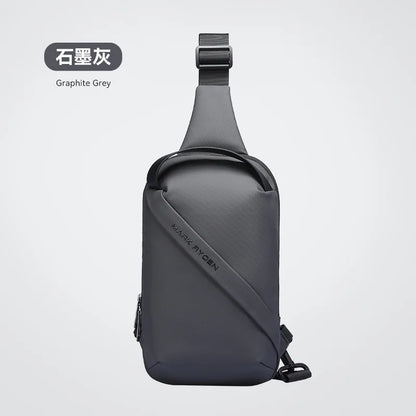 Men S Chest Bag Leisure Sports Shoulder Multi-Function Large Capacity Handheld Cross-Body