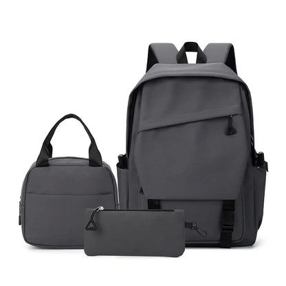 3-Piece School Backpack Set with Lunch Bag & Pencil Case