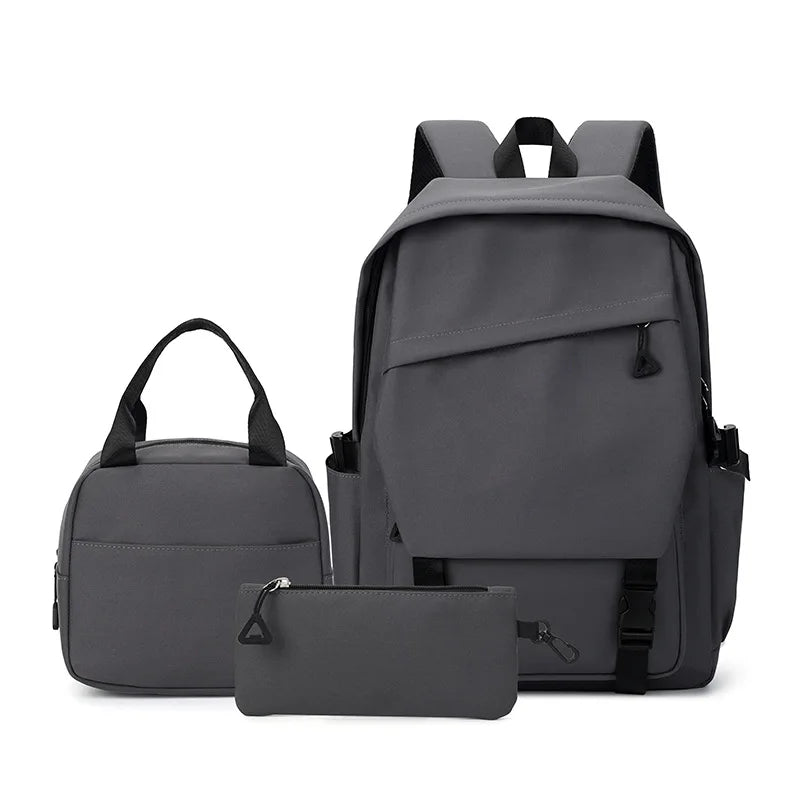 3-Piece School Backpack Set with Lunch Bag & Pencil Case