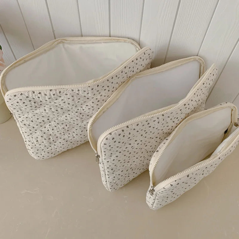 Casual Commute Laptop Sleeve Floral Quilted Shockproof Scratch Resistant Multi Size Clutch Bag Women