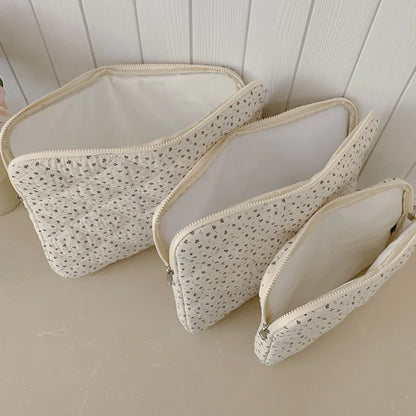 Casual Commute Laptop Sleeve Floral Quilted Shockproof Scratch Resistant Multi Size Clutch Bag Women