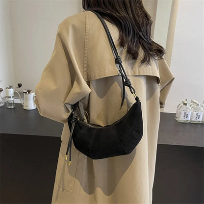 Croissant Shape Crossbody Bag for Women – Casual Shoulder Bag