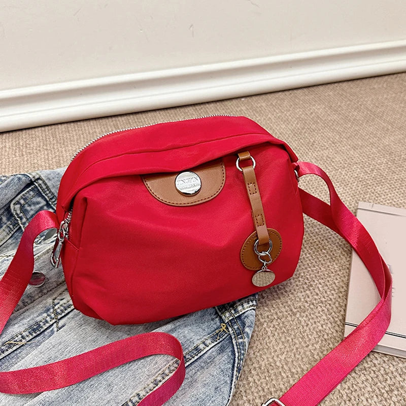 Nylon Crossbody Bag for Women – Large Capacity Waterproof Shoulder Bag
