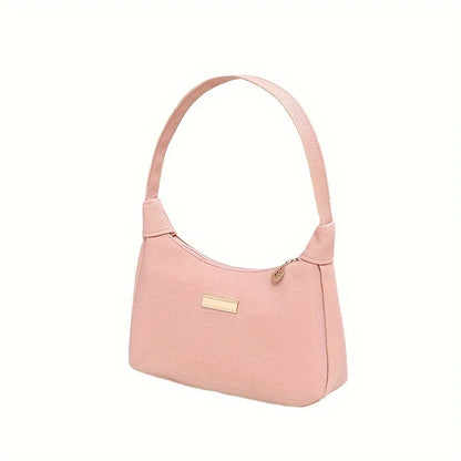 Hobo Shoulder Bag – Soft PU Leather Handbag with Zipper Closure