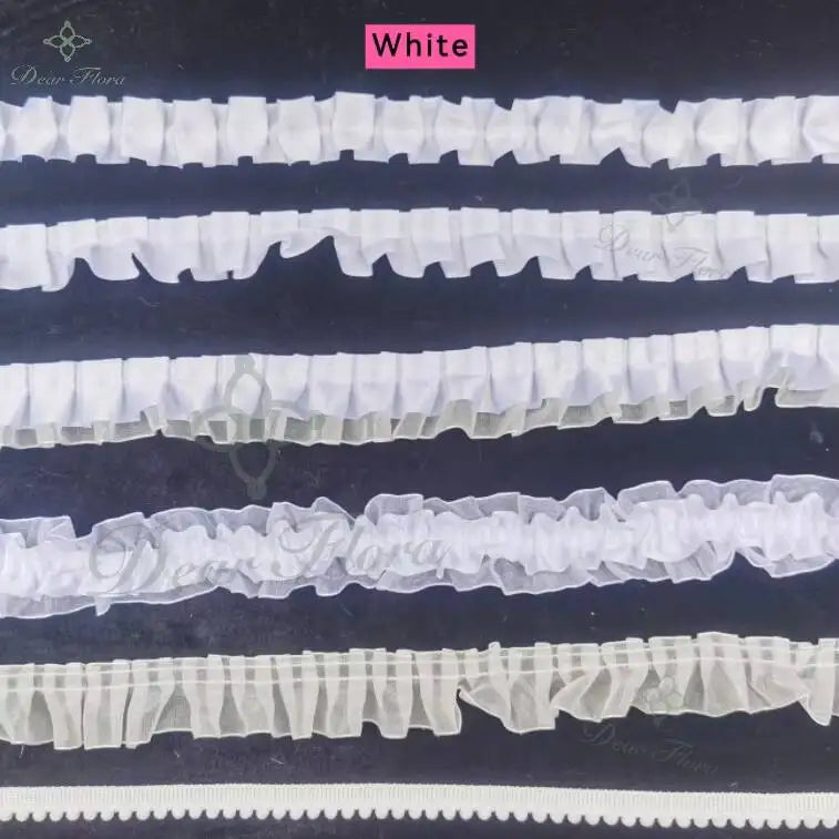 Decorative Ruffle Lace Trim Ribbon for Ita Bag DIY