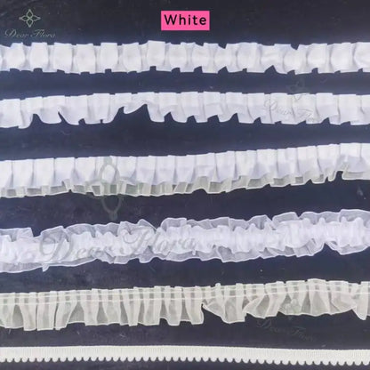 Decorative Ruffle Lace Trim Ribbon for Ita Bag DIY
