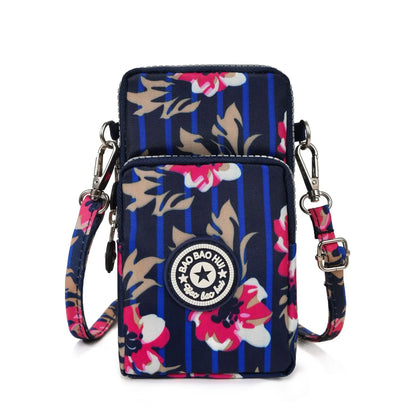 Women's Crossbody Phone Bag – Casual Nylon Shoulder Bag