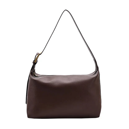 Large Capacity Shoulder Bag Homefish Pu Leather Boston Handbag Women Vintage Pillow Design