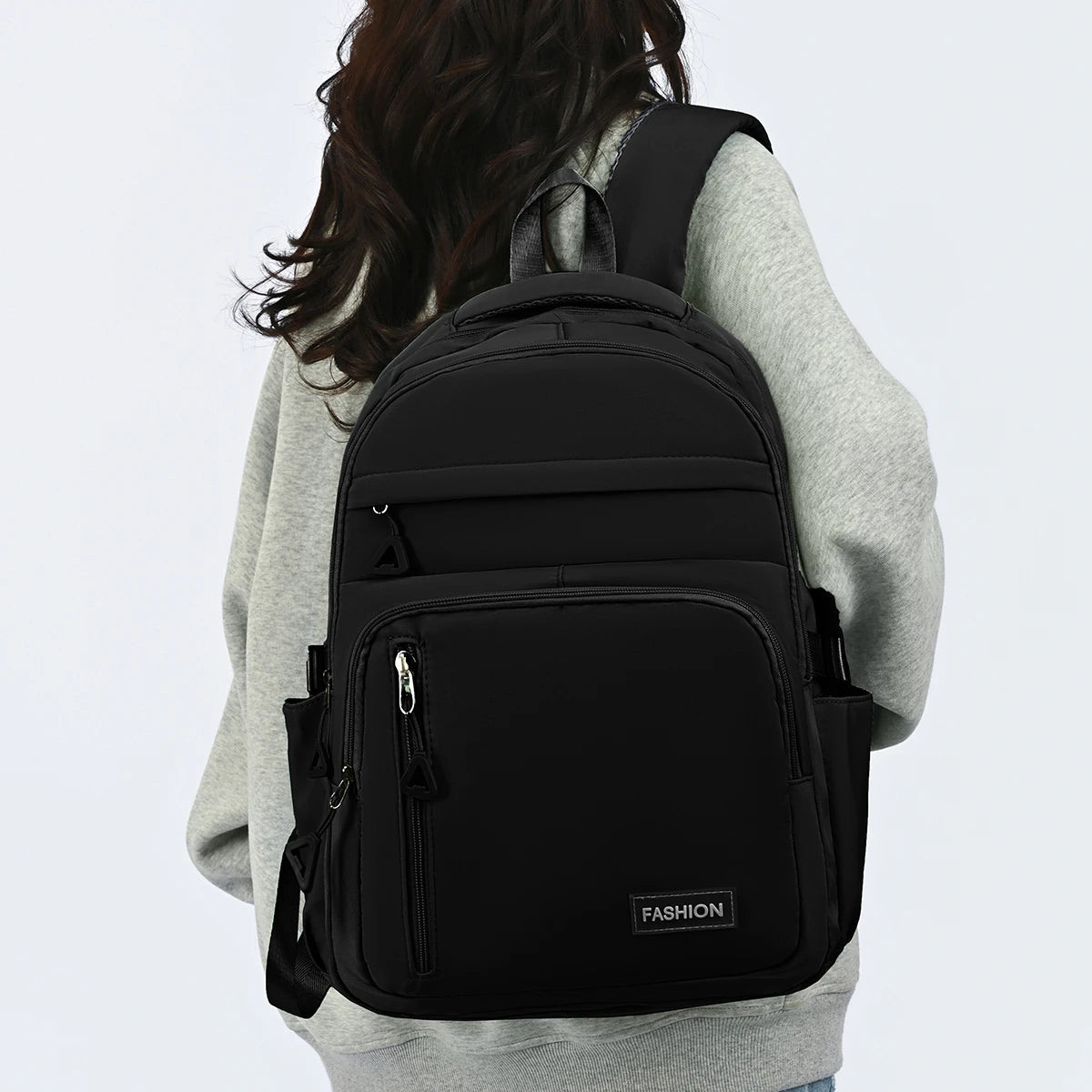 Simple Candy Colored Gentle Backpack Lightweight Load Reducing Multi-Layer Storage Student School