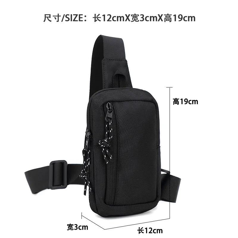 Men Purses Chest Bag Casual Mini Handbags 2022 S Nylon Small Male Cross Body Shoulder Messenger Bags