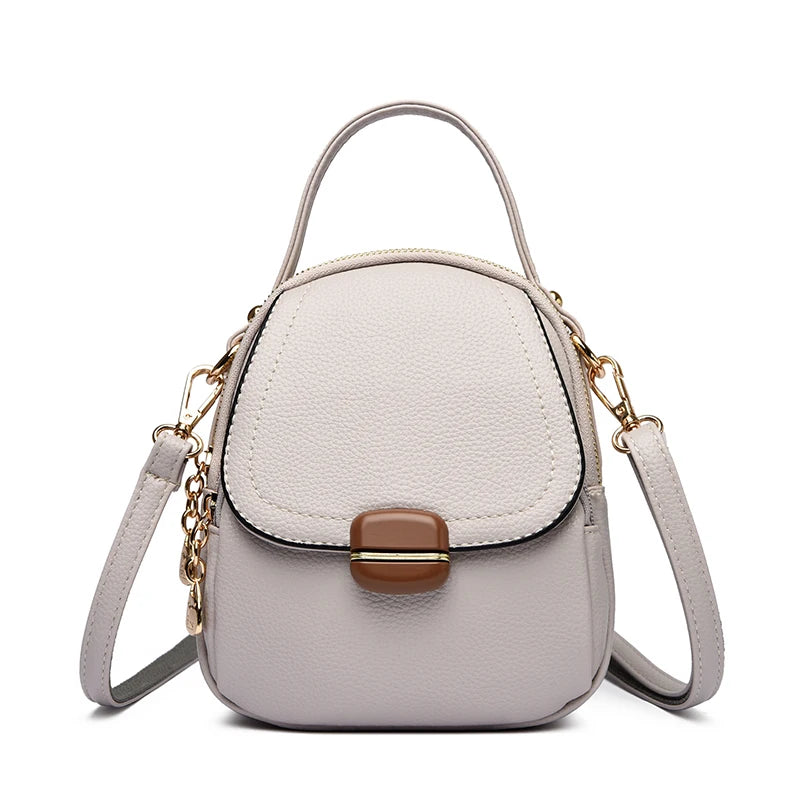 Mini PU Leather Crossbody Bag for Women