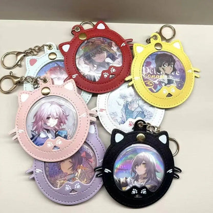 Cat Shape Badge Display Holder – 58mm Pin Protective Cover for Ita Bag