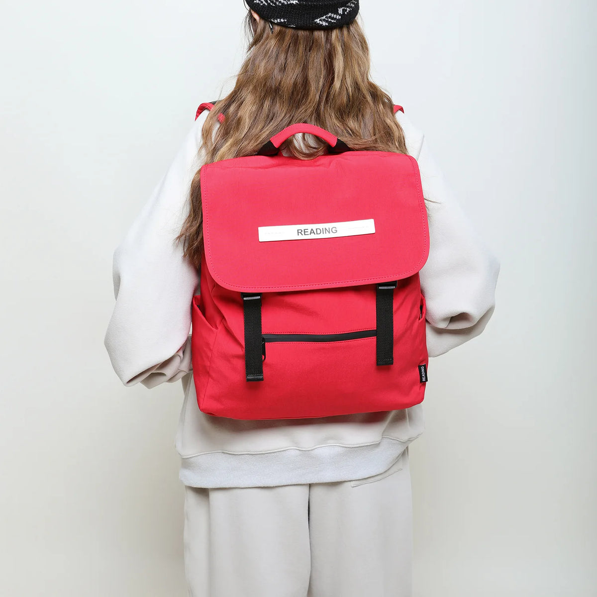 Compact Nylon Cloth Men S Double-Shoulder Bag Simple Flap Closure