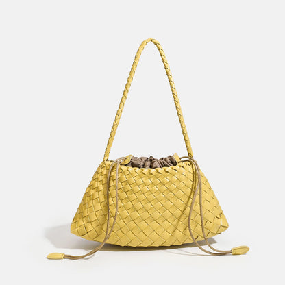 End Handbag Messenger Bag Large Inner Pocket Popular Pure Hand Woven Bag Women Tote Shoulder