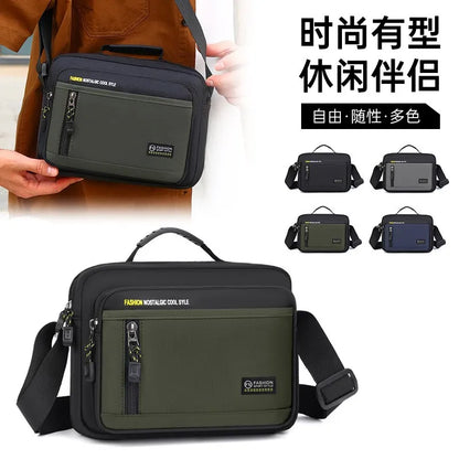 Durable Oxford Fabric Simple Square Commuter Single-Shoulder Bag Versatile Hand-Held Crossbody Bag
