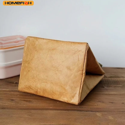 Homefish Paper Lunch Bag Waterproof Insulation Lengthen Thicken Aluminum Foil Japanese Handbag