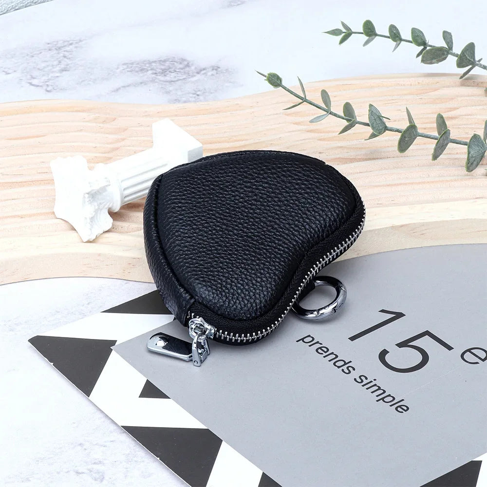 Leather Purse Lady Creative Love Earphones Coin Storage Bag Schoolbag Pendant Mini Simple Small