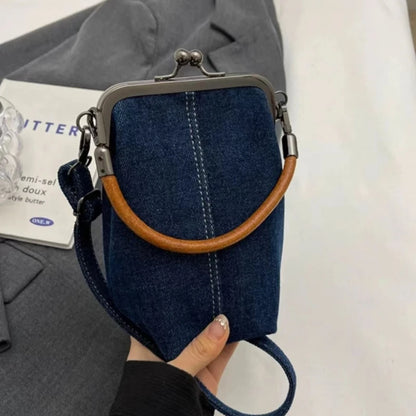 Leather Minimalist Top Handle Bag Detachable Strap