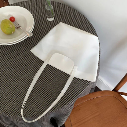Summer Transparent Jelly Shoulder Bag Trendy Niche Macaron-Colored Handbag Simple Commuter Tote