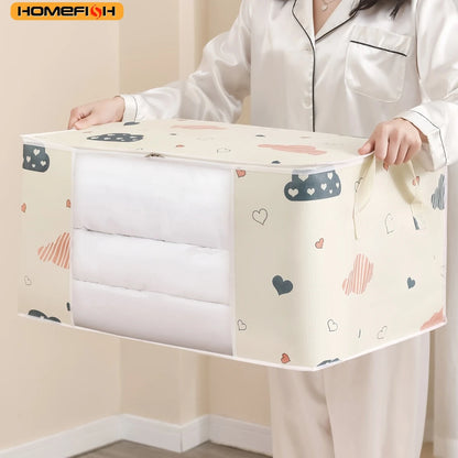 Homefish Quilt Storage Bag Multi-Functional Dustproof Moistureproof Large-Capacity Clothes Home