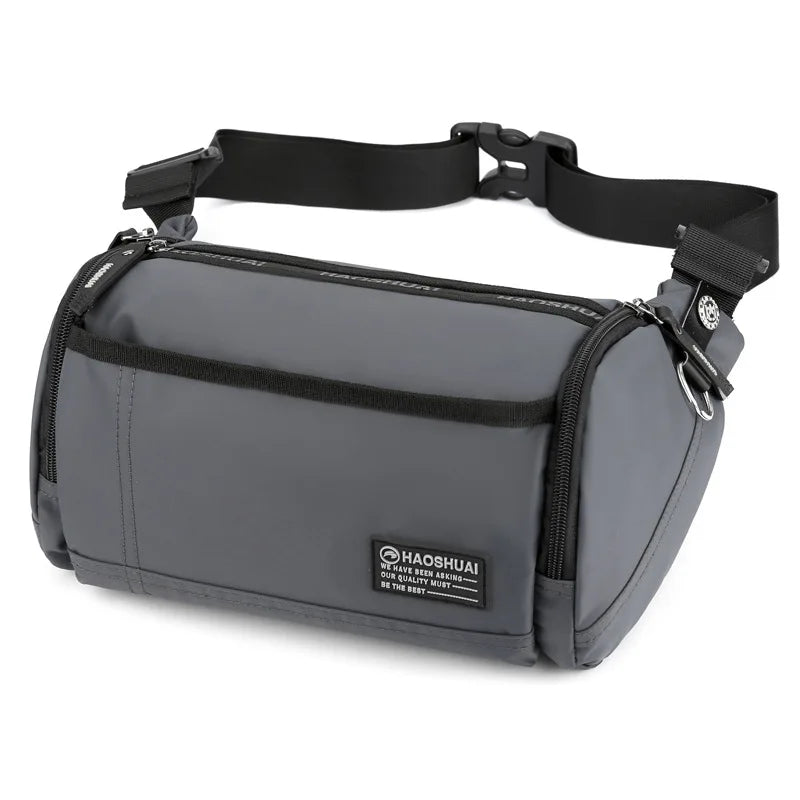 Men S Chest Bag Multi-Function Waist Change Mobile Phone Storage Travel Shoulder Diagonal Cross