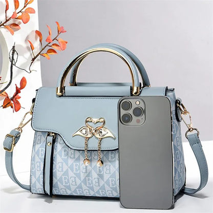 Ladies Handbag Trend Embossing Solid Color Pu Leather Tote Bag Versatile Casual Single Shoulder