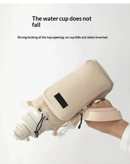 Unisex Water Bottle Holder Strap Insulation Water Bottle Carrier Bag Phone Pocket Water Bottle Sling
