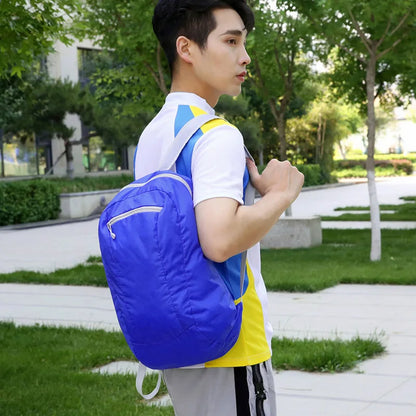 Foldable Colorful Outdoor Double-Shoulder Backpack