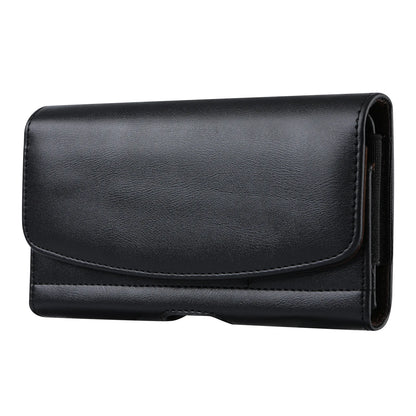 Men S Horizontal Flip Cover Belt Multi-Functional Card Insert Waist-Hanging Magnetic Mobile Phone